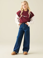 Angel & Rocket Blue Paloma Stretch Denim Heart Pocket Jeans - Image 4 of 6