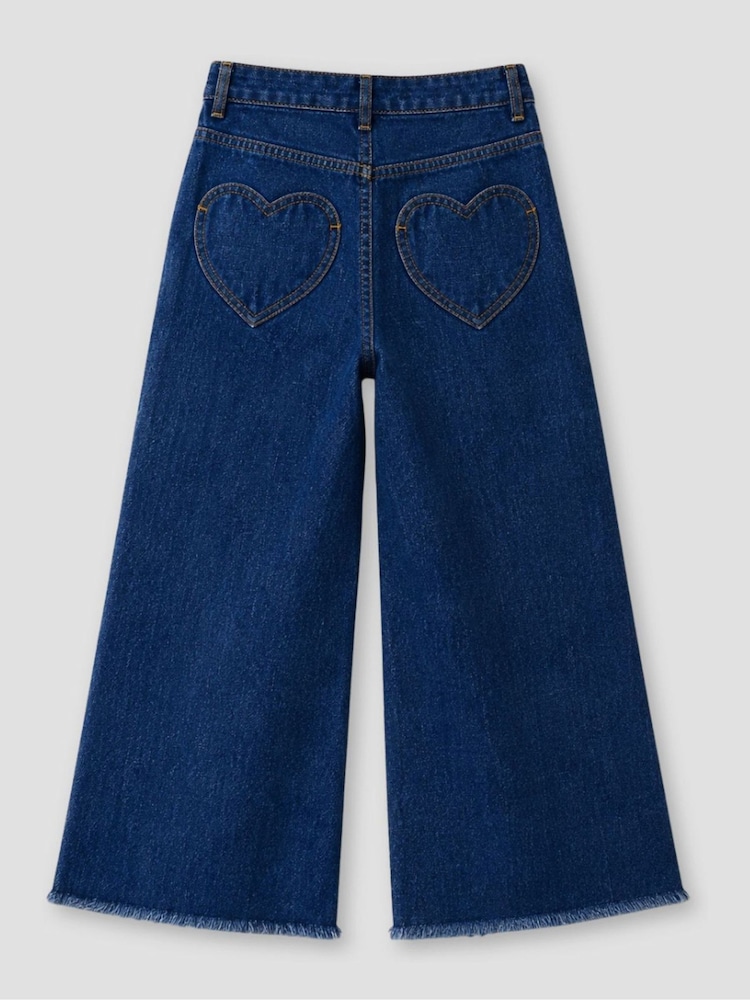 Angel & Rocket Blue Paloma Stretch Denim Heart Pocket Jeans - Image 6 of 6