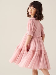 Angel & Rocket Pink Xeni Mesh Dress - Image 3 of 7