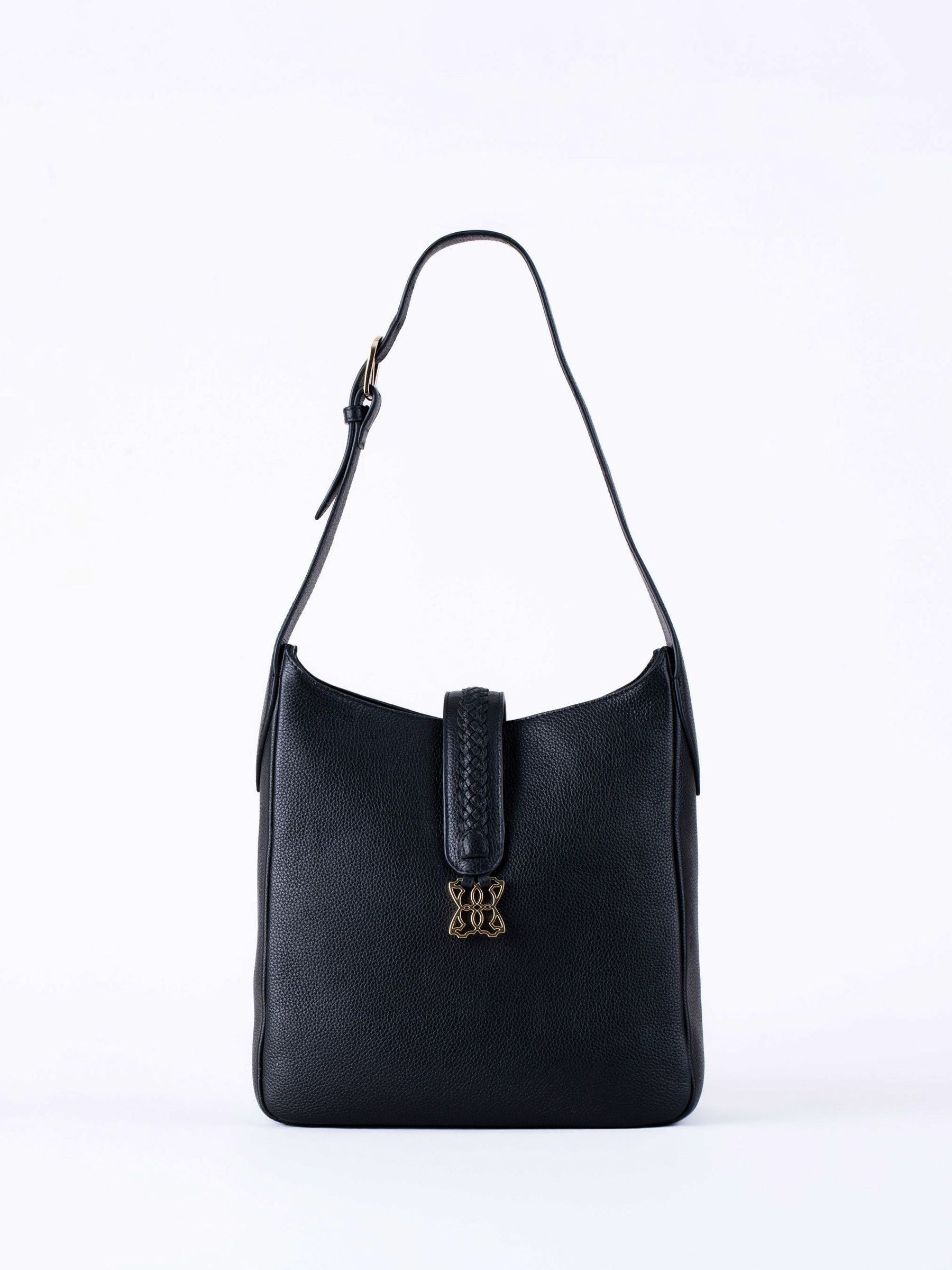 Lakeland Leather Women's Black 'Dalston' Leather Hobo Bag In - Image 7