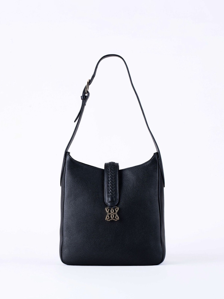 Lakeland Leather Black Dalston Hobo Bag - Image 1 of 7