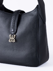 Lakeland Leather Black Dalston Hobo Bag - Image 6 of 7