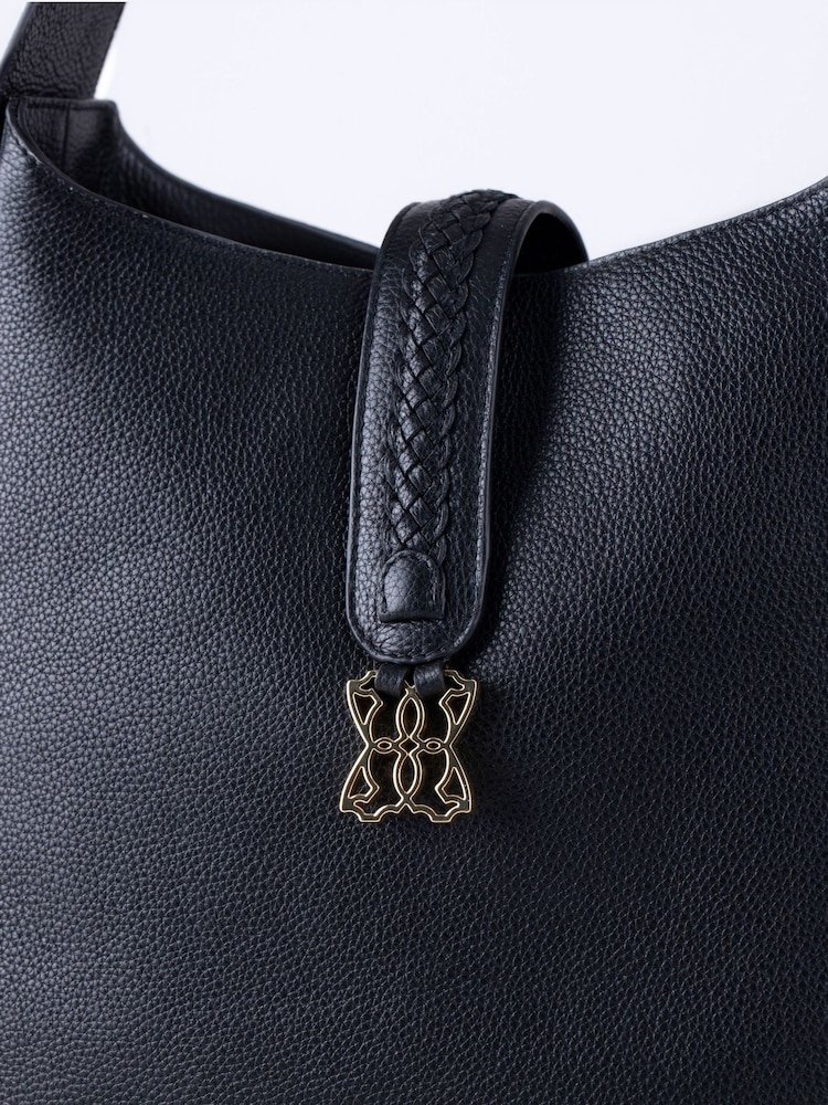 Lakeland Leather Black Dalston Hobo Bag - Image 7 of 7