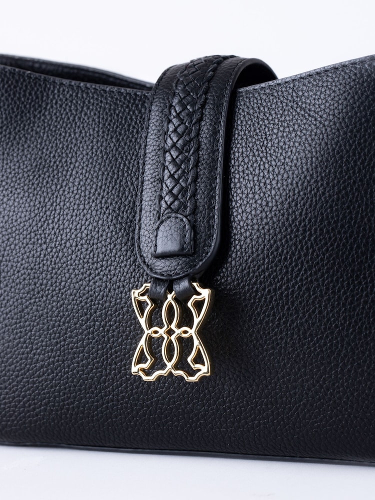 Lakeland Leather Black Dalston Cross-Body Bag - Image 6 of 6 Lakeland Leather Black Dalston Cross-Body Bag - Image 6 of 6