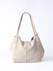 Lakeland Leather Nude Santon Suede Tote Bag - Image 3 of 7