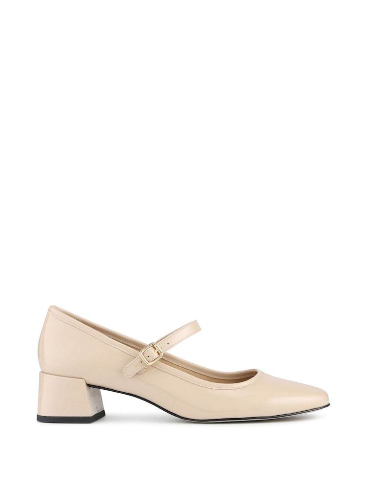 Jones Bootmaker Beige Patent Xabrina Patent Leather Shoes - Image 1 of 5