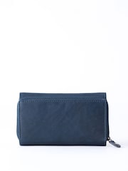 Lakeland Leather Blue Hartsop Flapover Purse - Image 2 of 6