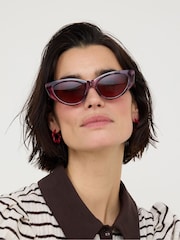 Солнцезащитные очки "кошачий глаз" с мраморным принтом Oliver Bonas - Изображение 6 6