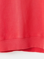 Oliver Bonas Red Washed Seam Detail Sweatshirt - Image 7 of 7