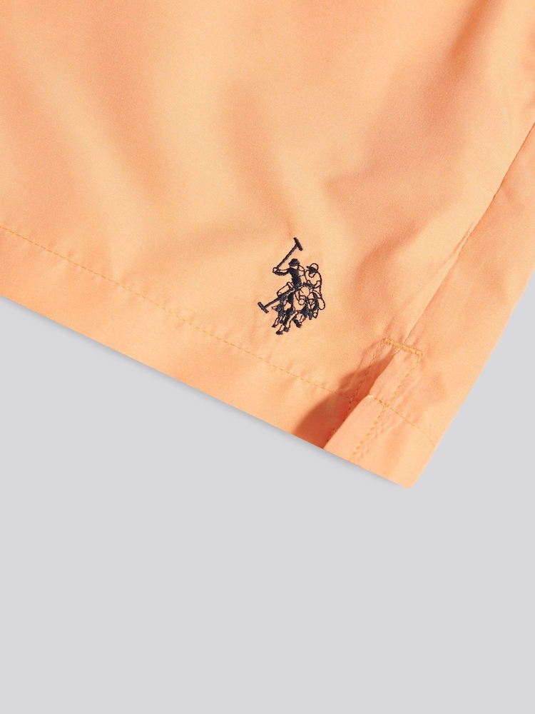 Narıncı - U.S. Polo Assn. Əsas Üzgüçülük Şortları - 7şəkildən 7 şəkil