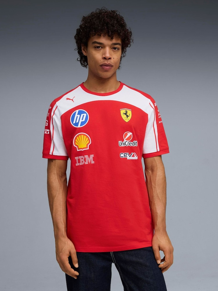 Puma Red Ferrari Replica T-Shirt - Image 1 of 5