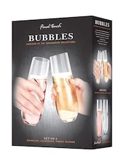 Jeray Set of 4 Clear Final Touch Sparkling Wine Glasses 300ml - Image 3 of 3