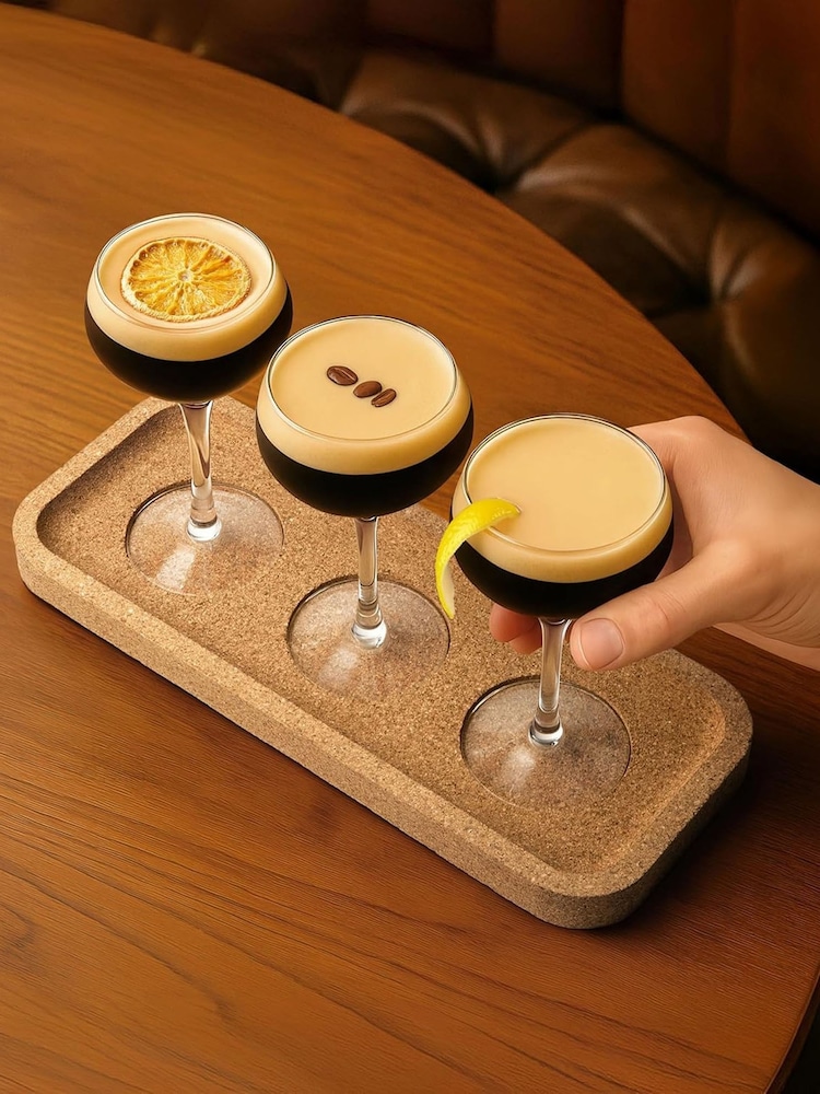 Jeray 4 Piece Clear Final Touch Espresso Martini Flight Glasses - Image 1 of 4