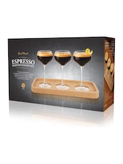 Jeray 4 Piece Clear Final Touch Espresso Martini Flight Glasses - Image 4 of 4