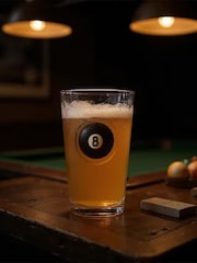 Jeray Clear Bar Bespoke Sports Fan Pool Ball Pint Glass Set of 2 - Image 1 of 4