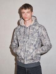 Khaki Realtree EDIT Borg Lined Canvas Hooded Jacket - Image 1 of 11