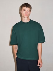 Green Boxy Waffle Texture Edit T-Shirt - Image 2 of 8