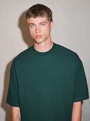 Green Boxy Waffle Texture Edit T-Shirt - Image 4 of 8