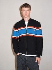 Black EDIT Colourblock Knitted Zip Up Jumper - Image 6 of 6