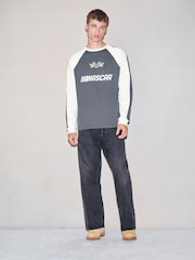 Black/White Nascar Edit Long Sleeve T-Shirt - Image 2 of 10