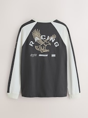 Black/White Nascar Edit Long Sleeve T-Shirt - Image 8 of 10