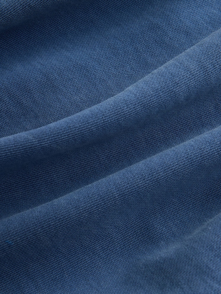 Azul - EDIT Heavyweight Jersey Relaxed Fit Zip Up Hoodie - Imagen 8 de 8