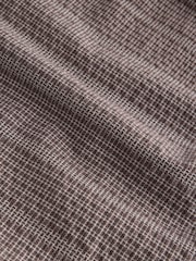 Hnědá - EDIT Short Sleeve Seersucker Stripe Shirt - Obrázek 7 z 7