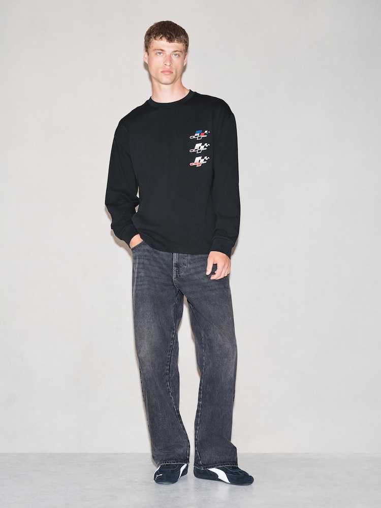 Black JT Racing Long Sleeve Edit T-Shirt - Image 2 of 9