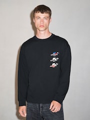 Black JT Racing Long Sleeve Edit T-Shirt - Image 3 of 9