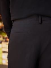 Black EDIT Wide Fit Pleated Trousers - Image 4 of 5