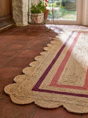 Cath Kidston Pink Jute Border Runner - Image 2 of 5