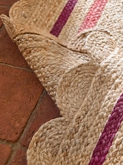 Cath Kidston Pink Jute Border Runner - Image 3 of 5