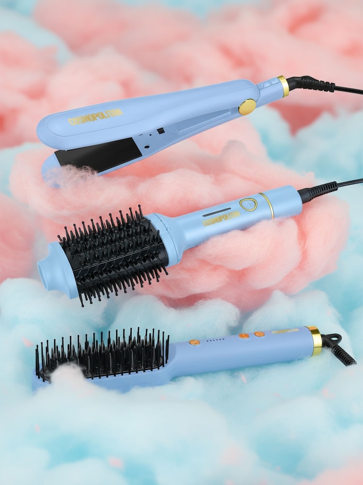 Cosmopolitan Blue Cotton Candy Hair Straightener Brush - Image 4 of 4