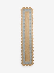 Cath Kidston Blue Gingham Border Jute Runner - Image 4 of 4
