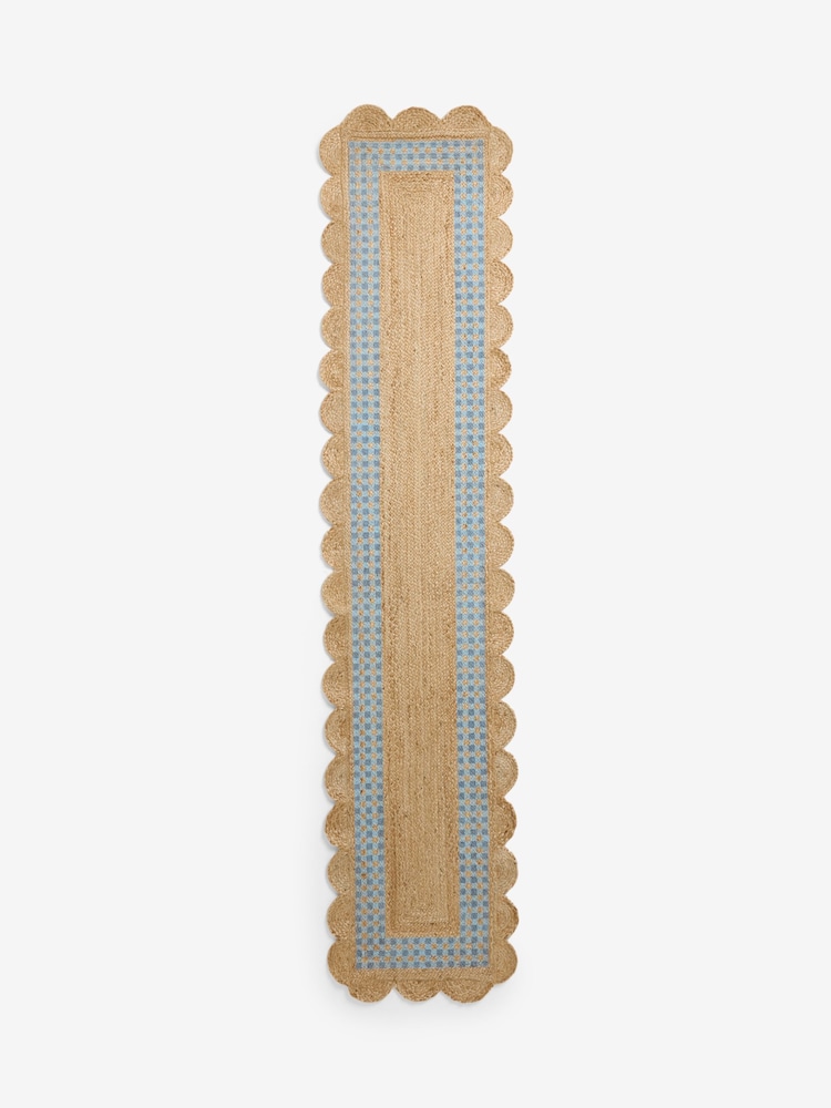 Cath Kidston Blue Gingham Border Jute Runner - Image 4 of 4 Cath Kidston Blue Gingham Border Jute Runner - Image 4 of 4