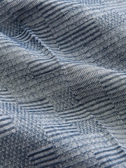 Blue Relaxed Fit Check Cotton Rich Texture Suit Shorts - Image 9 of 9