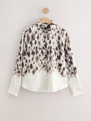Ombre Animal Satin Long Sleeve Shirt - Image 6 of 8