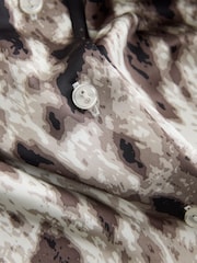 Ombre Animal Satin Long Sleeve Shirt - Image 8 of 8