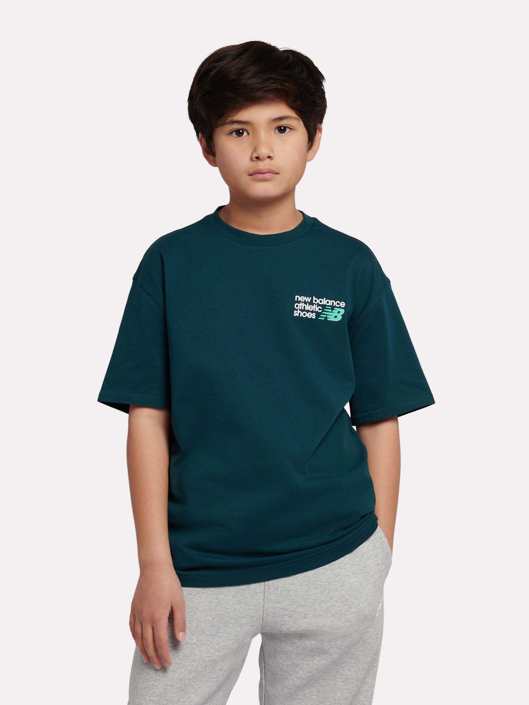 Buy New Balance Green Athletics Shoes Graphic T-Shirt from Next USA