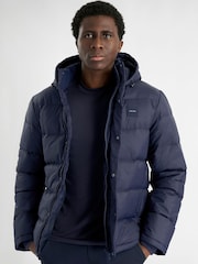 Calvin Klein Golf Blue Vanta Hooded Puffa Jacket - Image 1 of 10