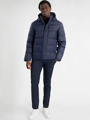 Calvin Klein Golf Blue Vanta Hooded Puffa Jacket - Image 2 of 10