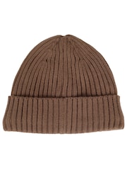 Calvin Klein Golf Brown Albon Ribbed Beanie - Image 4 of 7