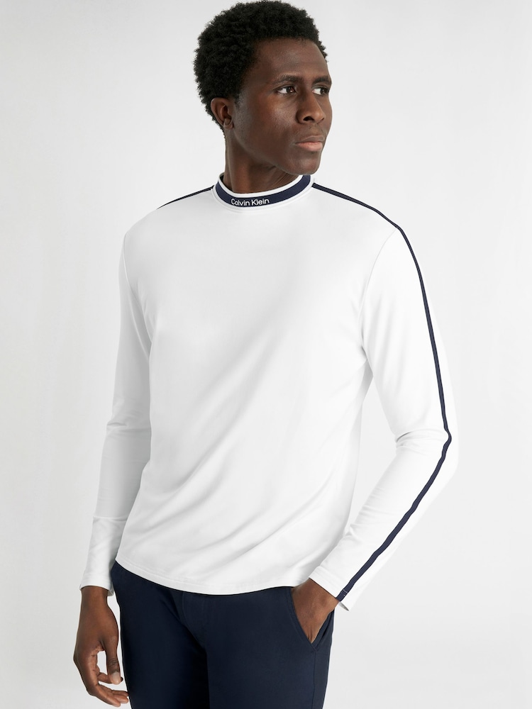 Calvin Klein Golf White Torque Long Sleeves Baselayer - Image 2 of 8 Calvin Klein Golf White Torque Long Sleeves Baselayer - Image 2 of 8