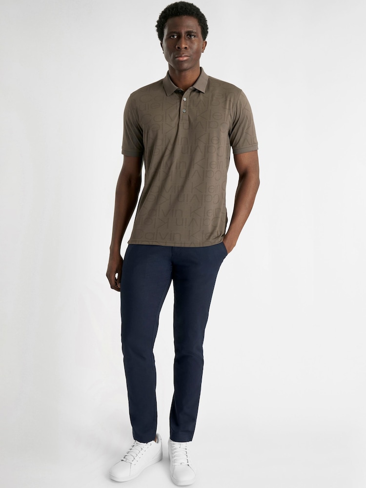 Calvin Klein Golf Brown Avondale Polo Shirt - Image 2 of 8