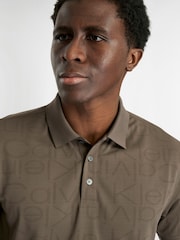 Calvin Klein Golf Brown Avondale Polo Shirt - Image 3 of 8