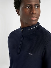 Calvin Klein Golf Blue Jupiter 1/2 Zip Sweater - Image 3 of 9