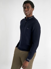 Calvin Klein Golf Blue Jupiter 1/2 Zip Sweater - Image 4 of 9