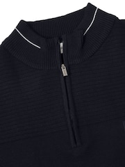 Calvin Klein Golf Blue Jupiter 1/2 Zip Sweater - Image 7 of 9