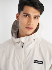 Calvin Klein Golf Cream Feather Dry 15K Hooded Waterproof Jacket - Image 3 of 11