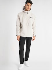 Calvin Klein Golf Cream Feather Dry 15K Hooded Waterproof Jacket - Image 4 of 11